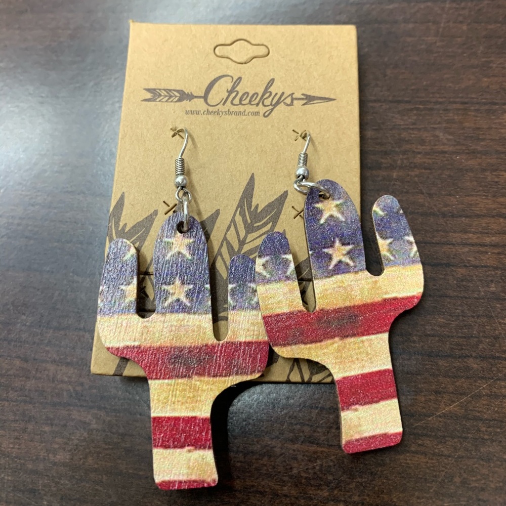 American Flag Earrings